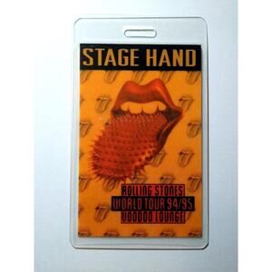 Rolling Stones Voodoo Lounge Laminated Concert Backstage Pass 1994 Classic Rock